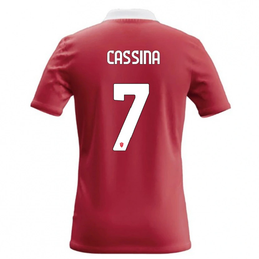 Danxen Dames Tommaso Cassina #7 Rood Wit Thuisshirt Thuistenue 2026/27 T-Shirt