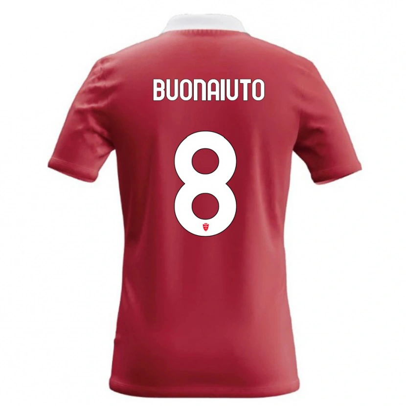 Danxen Dames Marco Buonaiuto #8 Rood Wit Thuisshirt Thuistenue 2026/27 T-Shirt