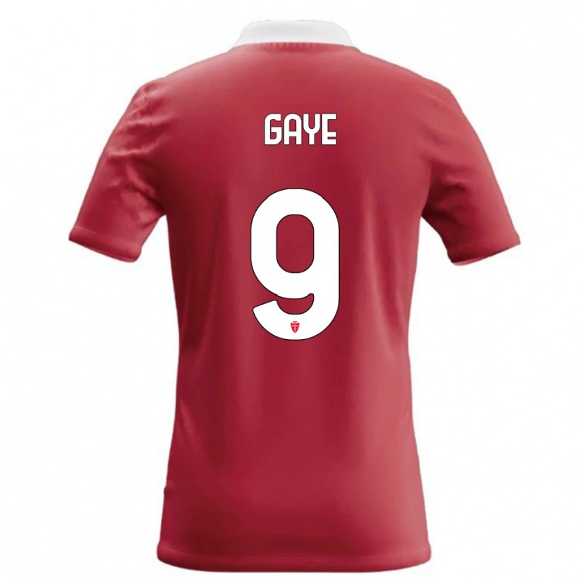 Danxen Dames Mamadou Gaye #9 Rood Wit Thuisshirt Thuistenue 2026/27 T-Shirt