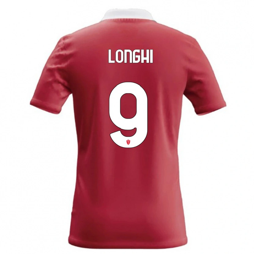 Danxen Dames Jordan Longhi #9 Rood Wit Thuisshirt Thuistenue 2026/27 T-Shirt