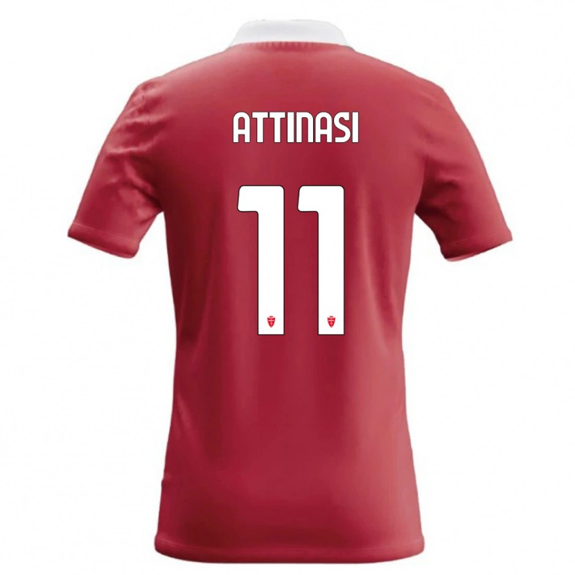 Danxen Dames Mattia Attinasi #11 Rood Wit Thuisshirt Thuistenue 2026/27 T-Shirt