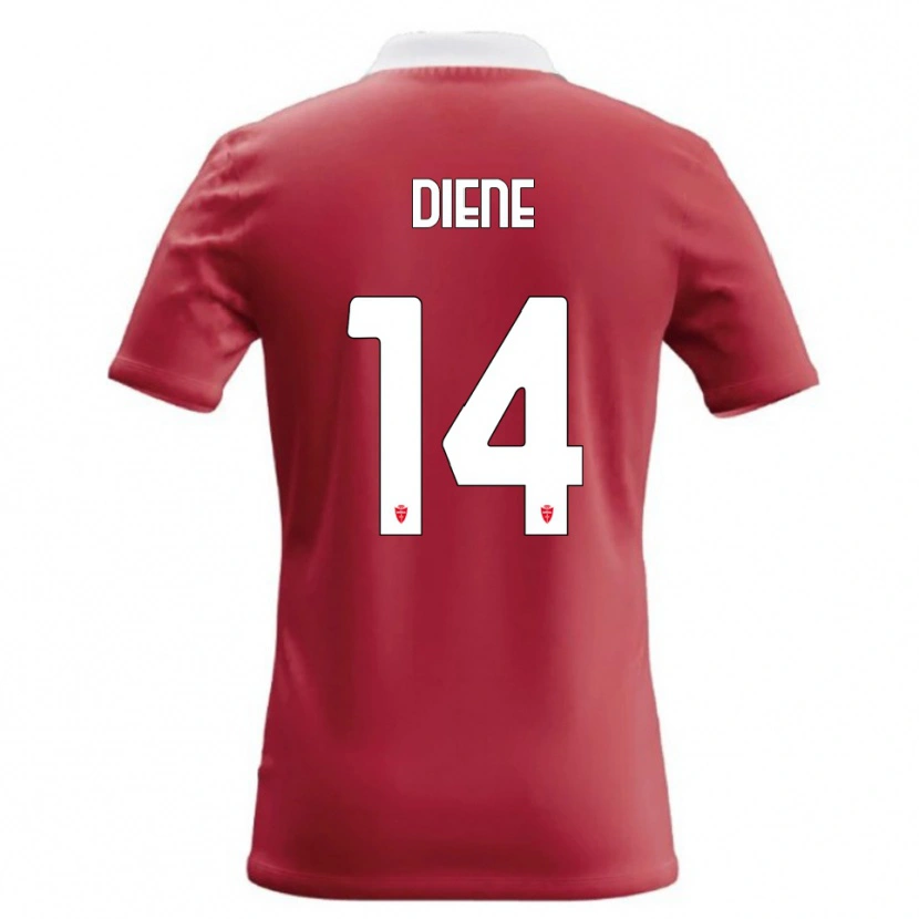 Danxen Dames Abdou Diene #14 Rood Wit Thuisshirt Thuistenue 2026/27 T-Shirt