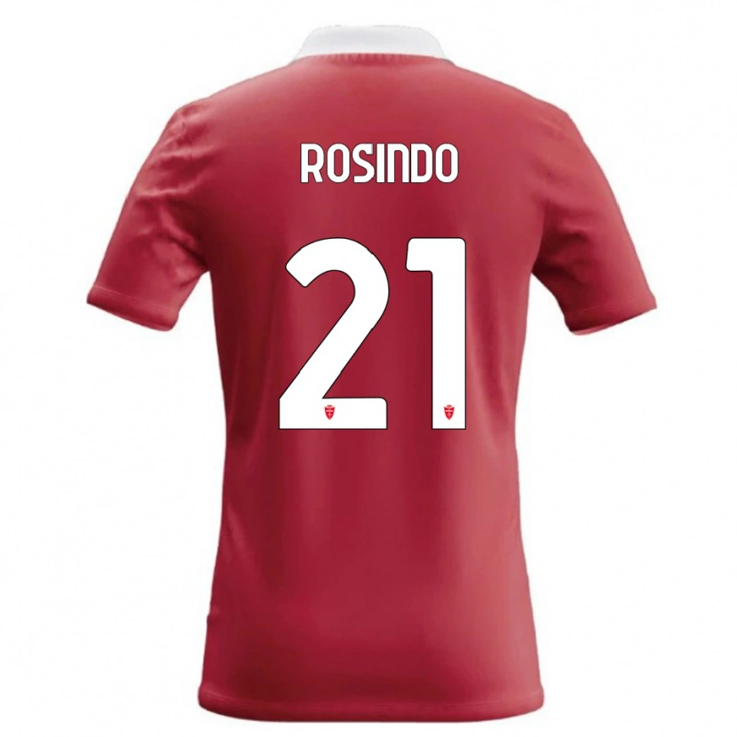 Danxen Dames Rosindo Zanni #21 Rood Wit Thuisshirt Thuistenue 2026/27 T-Shirt