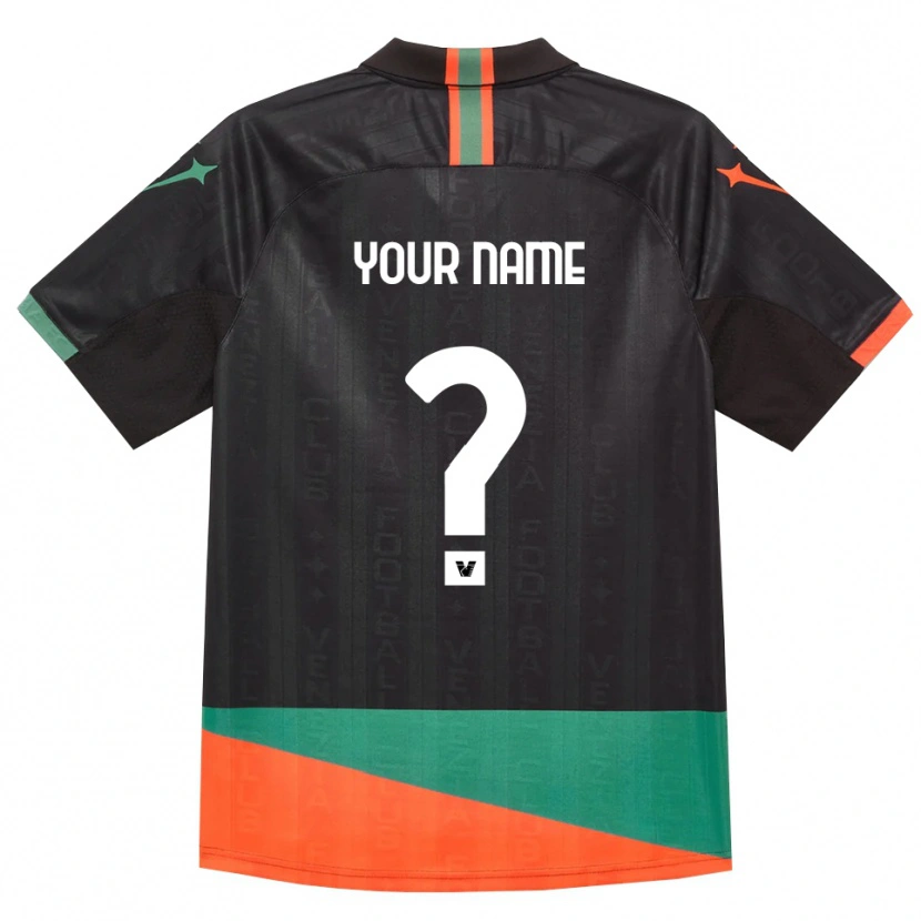 Danxen Dames Uw Naam #0 Zwart Oranje Groen Thuisshirt Thuistenue 2026/27 T-Shirt