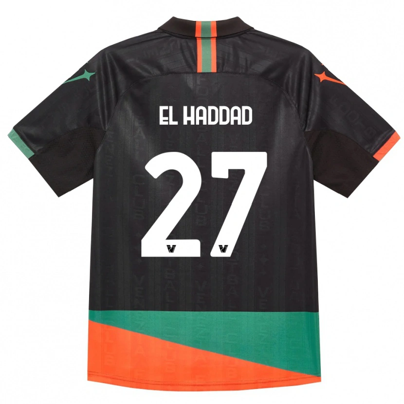 Danxen Dames Saad El Haddad #27 Zwart Oranje Groen Thuisshirt Thuistenue 2026/27 T-Shirt