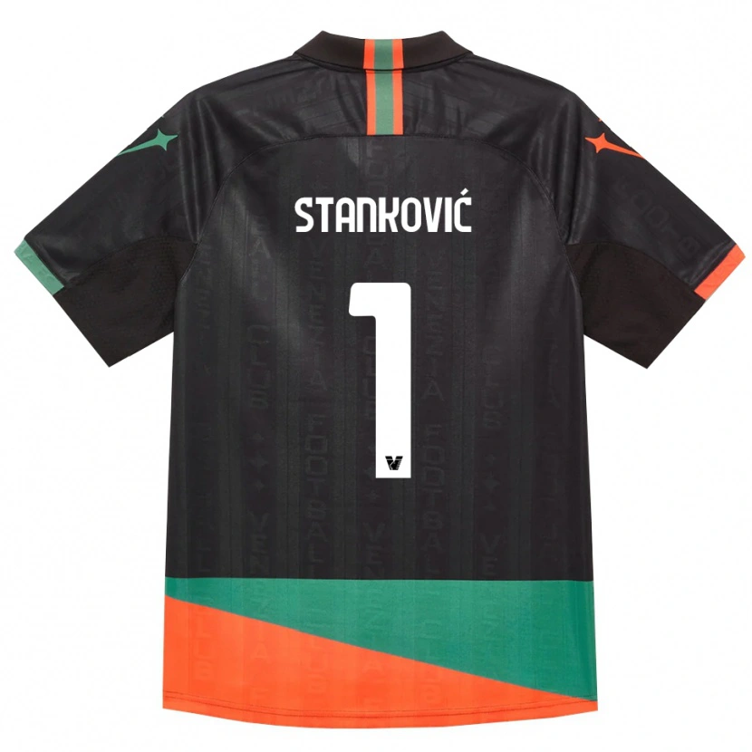 Danxen Dames Filip Stanković #1 Zwart Oranje Groen Thuisshirt Thuistenue 2026/27 T-Shirt