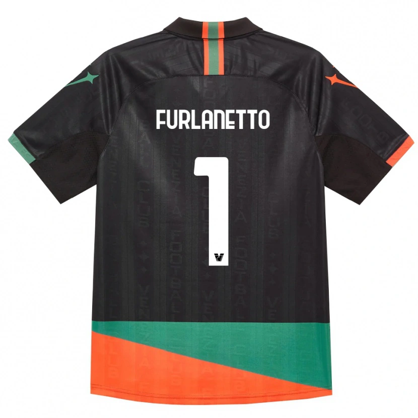 Danxen Dames Gabriele Furlanetto #1 Zwart Oranje Groen Thuisshirt Thuistenue 2026/27 T-Shirt