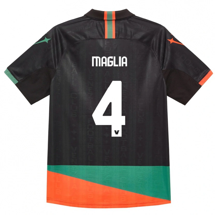 Danxen Dames Jacopo Maglia #4 Zwart Oranje Groen Thuisshirt Thuistenue 2026/27 T-Shirt