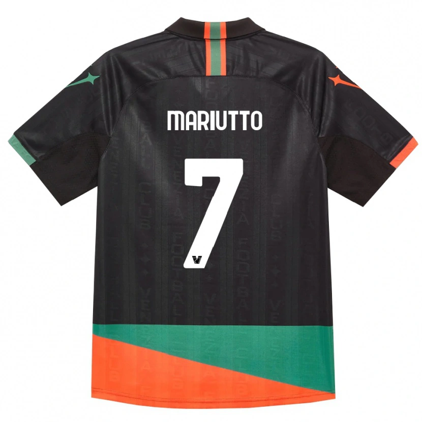 Danxen Dames Francesco Mariutto #7 Zwart Oranje Groen Thuisshirt Thuistenue 2026/27 T-Shirt