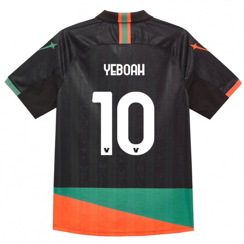 Danxen Dames John Yeboah #10 Zwart Oranje Groen Thuisshirt Thuistenue 2026/27 T-Shirt