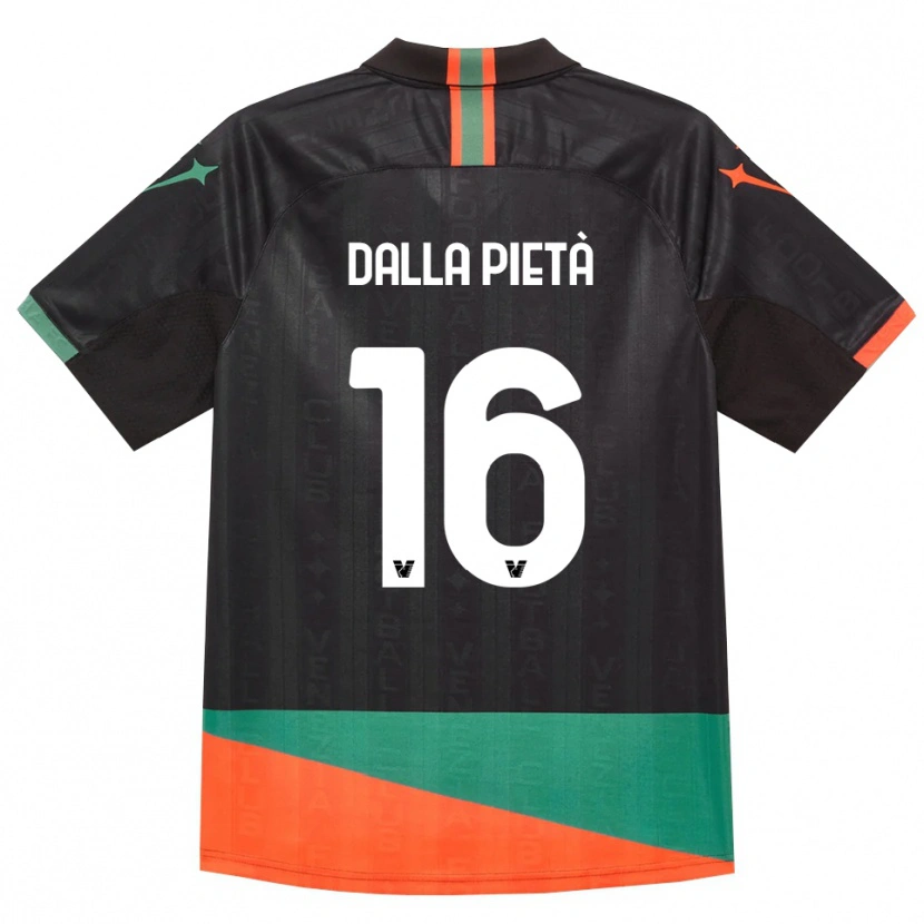 Danxen Dames Leonardo Dalla Pietà #16 Zwart Oranje Groen Thuisshirt Thuistenue 2026/27 T-Shirt