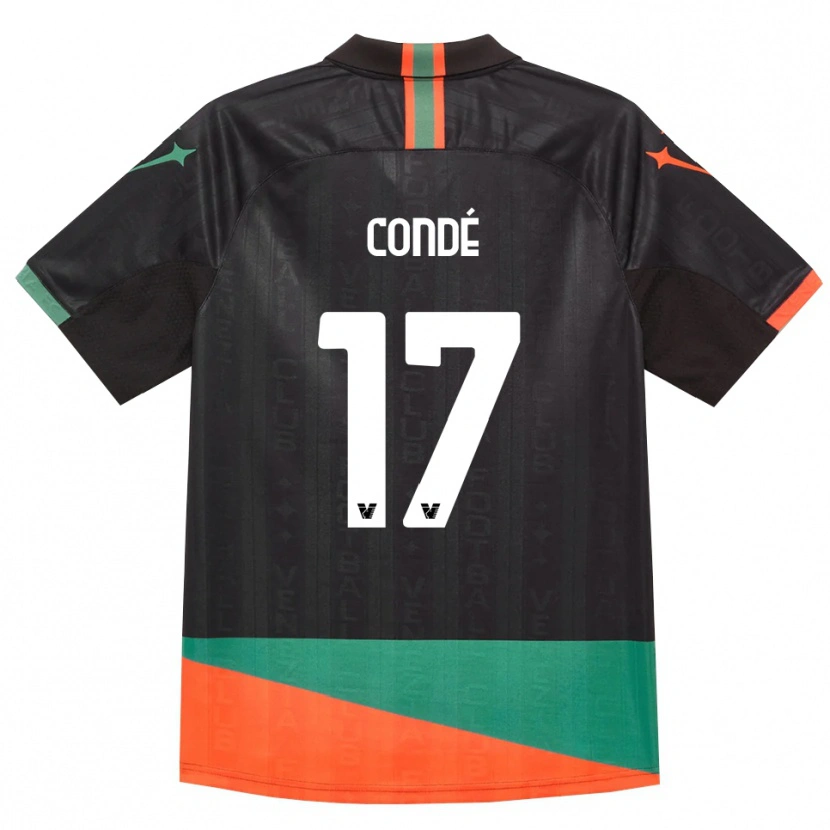 Danxen Dames Cheick Condé #17 Zwart Oranje Groen Thuisshirt Thuistenue 2026/27 T-Shirt