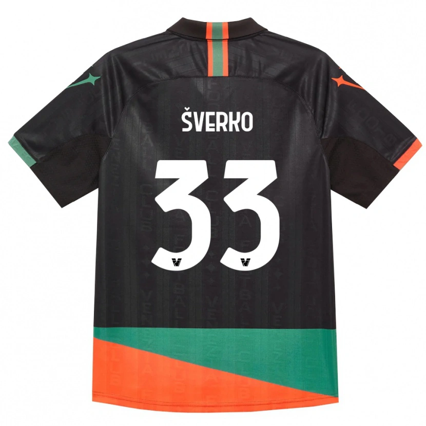 Danxen Dames Marin Šverko #33 Zwart Oranje Groen Thuisshirt Thuistenue 2026/27 T-Shirt
