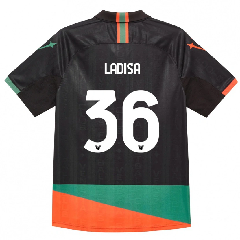 Danxen Dames Marco Ladisa #36 Zwart Oranje Groen Thuisshirt Thuistenue 2026/27 T-Shirt