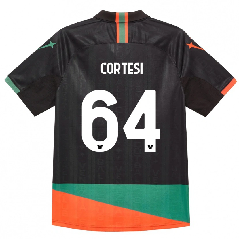 Danxen Dames Serena Cortesi #64 Zwart Oranje Groen Thuisshirt Thuistenue 2026/27 T-Shirt