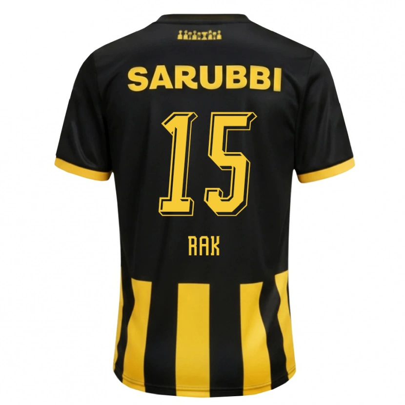 Danxen Dames Yonatthan Rak #15 Zwart Geel Thuisshirt Thuistenue 2026/27 T-Shirt