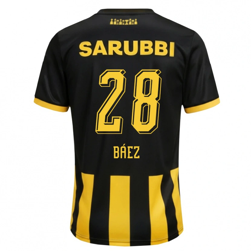 Danxen Dames Jaime Báez #28 Zwart Geel Thuisshirt Thuistenue 2026/27 T-Shirt