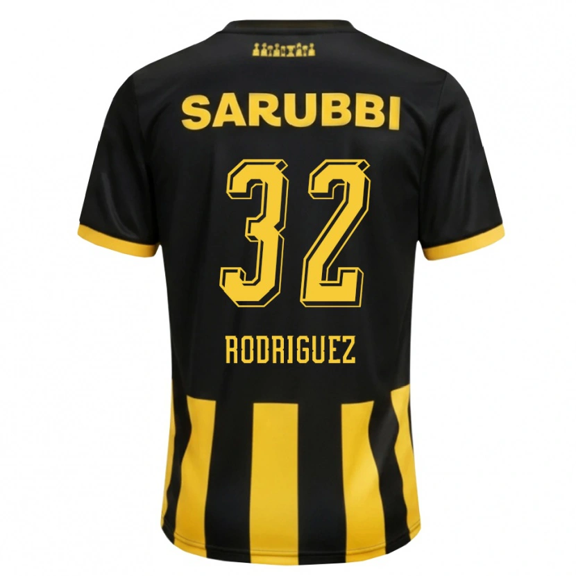 Danxen Dames Randall Rodríguez #32 Zwart Geel Thuisshirt Thuistenue 2026/27 T-Shirt