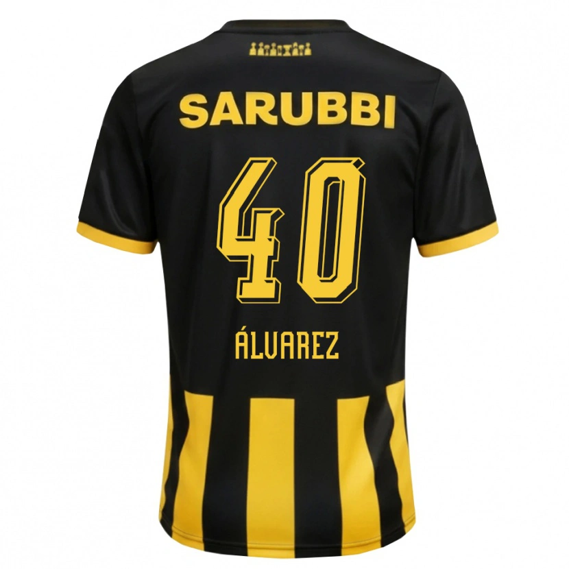 Danxen Dames Brandon Álvarez #40 Zwart Geel Thuisshirt Thuistenue 2026/27 T-Shirt