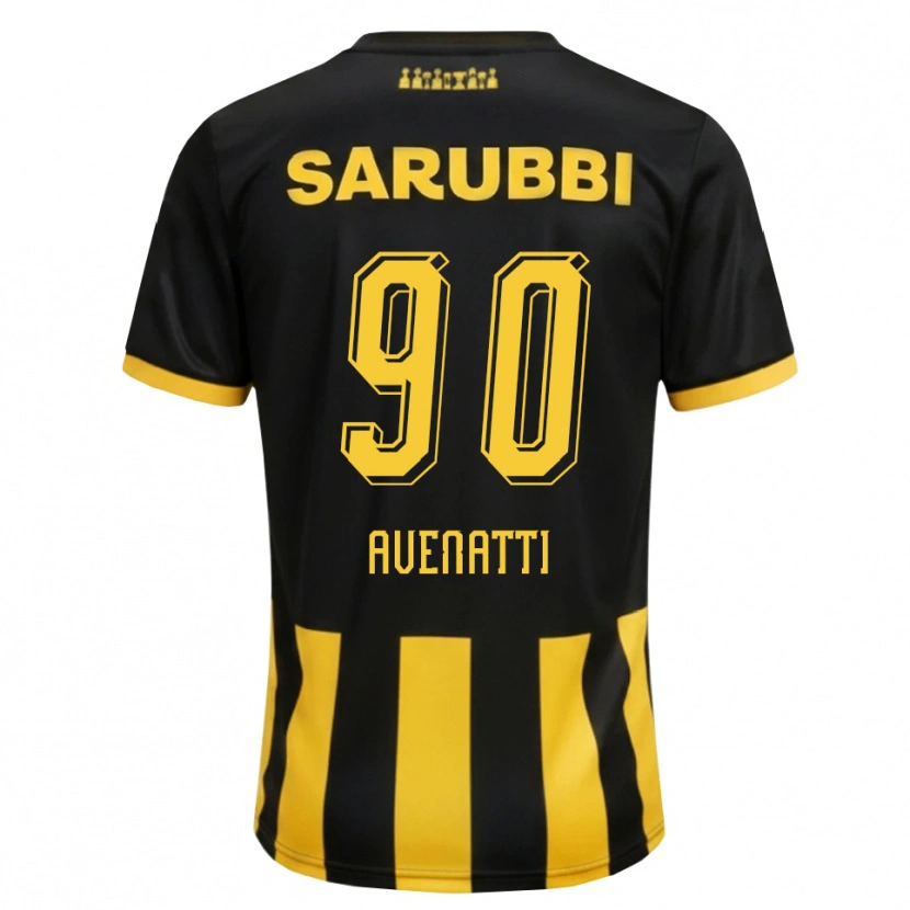 Danxen Dames Felipe Avenatti #90 Zwart Geel Thuisshirt Thuistenue 2026/27 T-Shirt