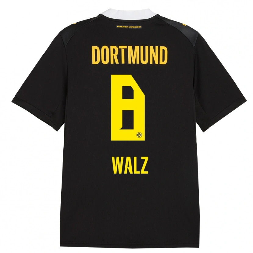 Danxen Dames Vasco Walz #8 Zwart Rood Geel Uitshirt Uittenue 2026/27 T-Shirt