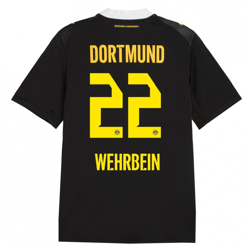 Danxen Dames Jan-Mattis Wehrbein #22 Zwart Rood Geel Uitshirt Uittenue 2026/27 T-Shirt