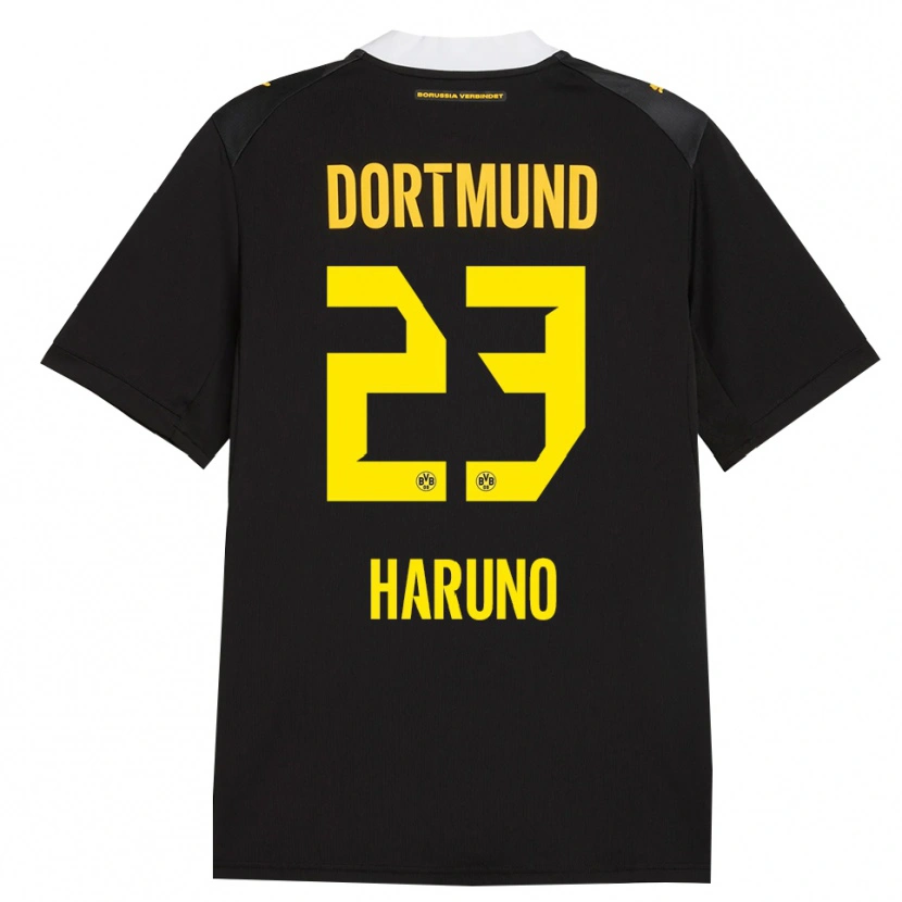 Danxen Dames Sasaki Haruno #23 Zwart Rood Geel Uitshirt Uittenue 2026/27 T-Shirt