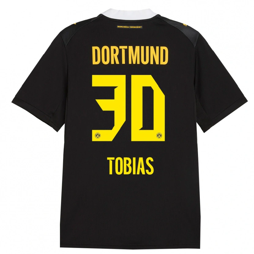 Danxen Dames Vogt Tobias #30 Zwart Rood Geel Uitshirt Uittenue 2026/27 T-Shirt