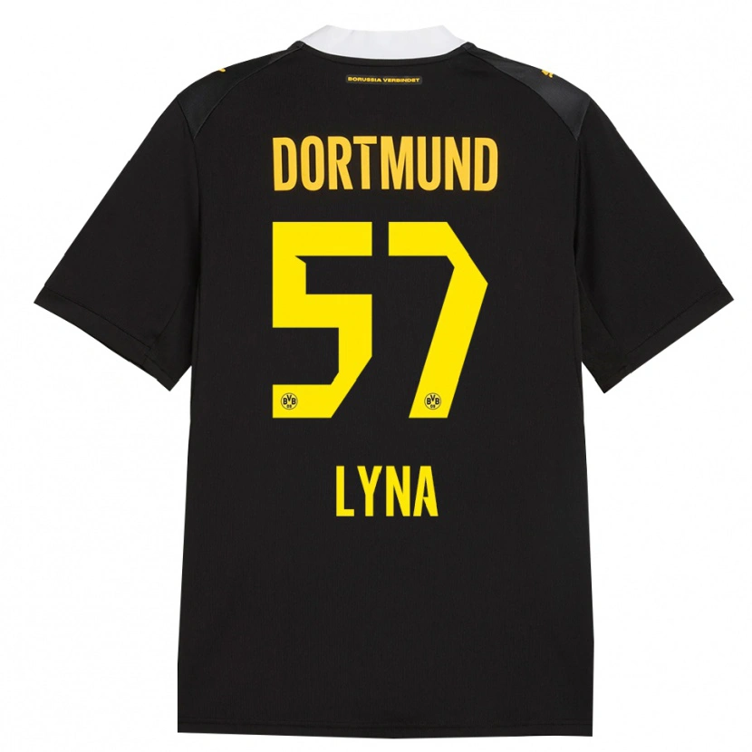 Danxen Dames Schwarz Lyna #57 Zwart Rood Geel Uitshirt Uittenue 2026/27 T-Shirt