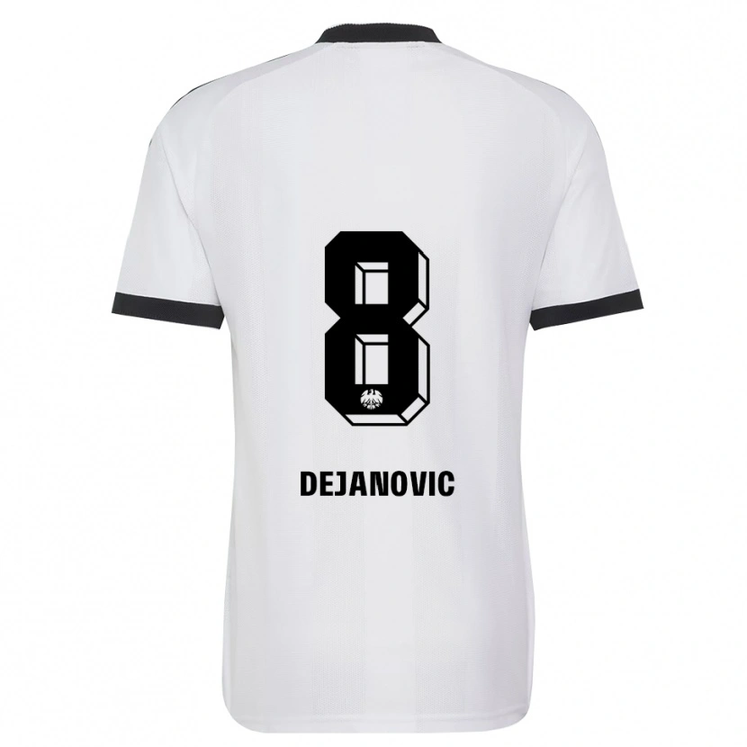Danxen Dames Daniel Dejanovic #8 Zwart Wit Uitshirt Uittenue 2026/27 T-Shirt