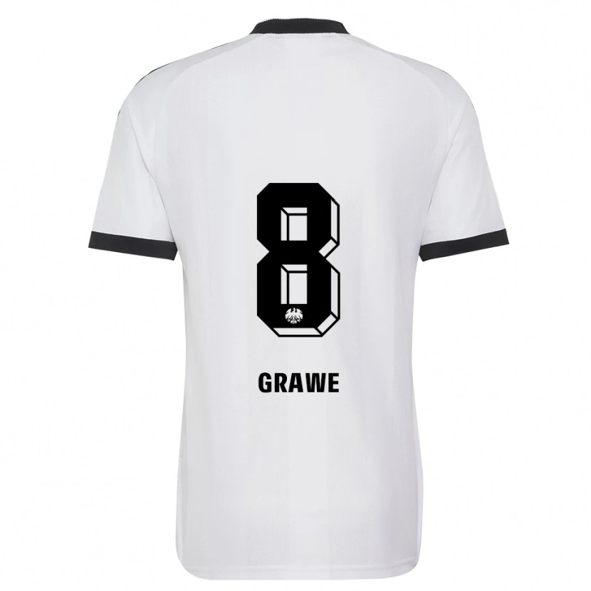Danxen Dames Lisanne Gräwe #8 Zwart Wit Uitshirt Uittenue 2026/27 T-Shirt