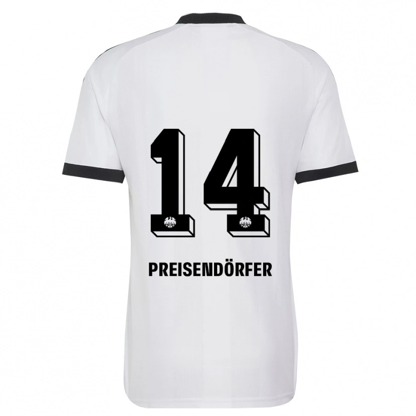 Danxen Dames Constantin Preisendörfer #14 Zwart Wit Uitshirt Uittenue 2026/27 T-Shirt