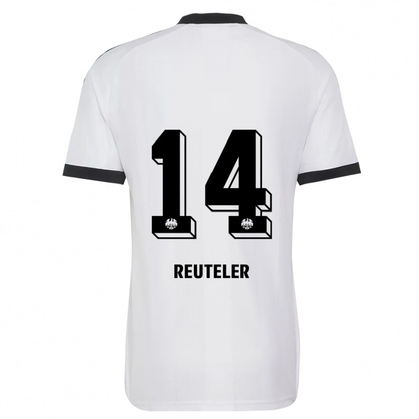 Danxen Dames Geraldine Reuteler #14 Zwart Wit Uitshirt Uittenue 2026/27 T-Shirt