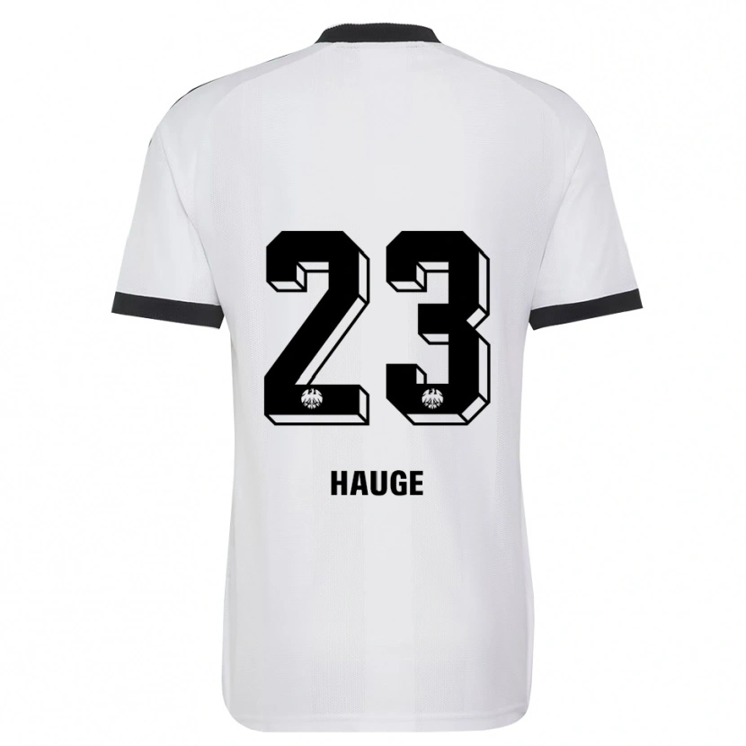 Danxen Dames Jens Petter Hauge #23 Zwart Wit Uitshirt Uittenue 2026/27 T-Shirt