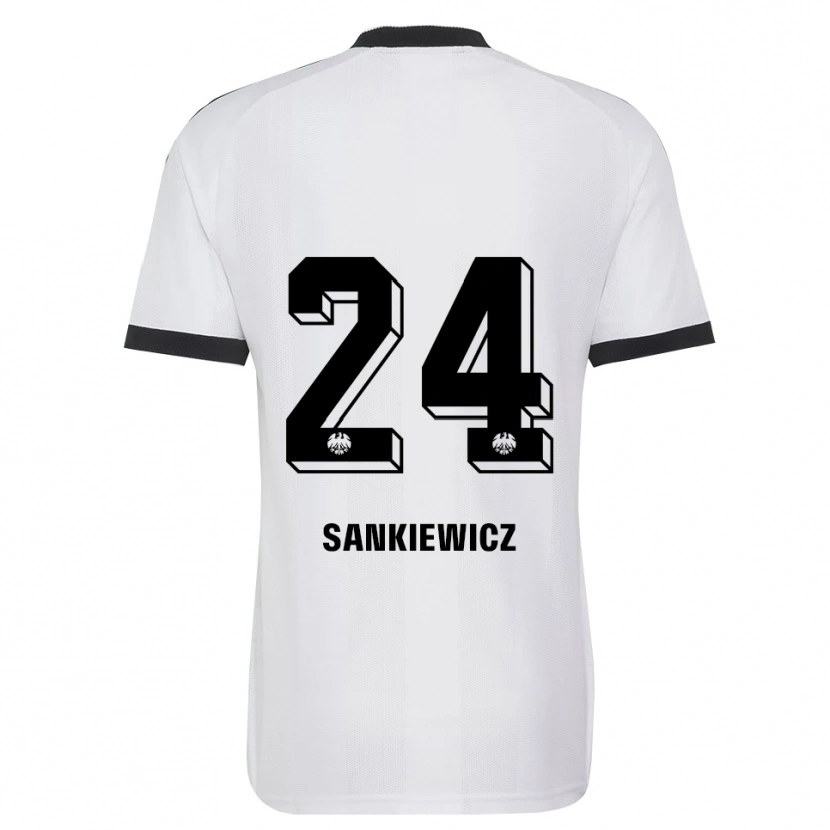 Danxen Dames Dawid Sankiewicz #24 Zwart Wit Uitshirt Uittenue 2026/27 T-Shirt