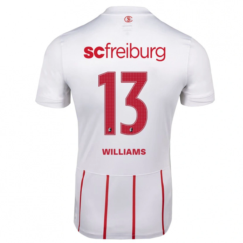 Danxen Dames Daniel Williams #13 Wit Rood Geel Uitshirt Uittenue 2026/27 T-Shirt