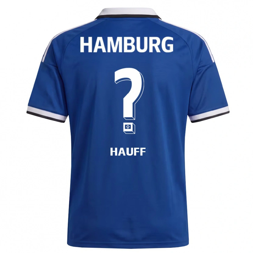 Danxen Dames Daniel Hauff #0 Wit Blauw Uitshirt Uittenue 2026/27 T-Shirt