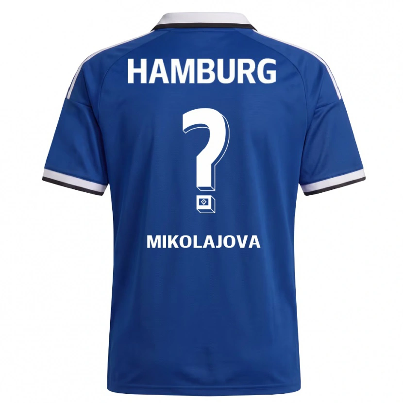 Danxen Dames Maria Mikolajova #0 Wit Blauw Uitshirt Uittenue 2026/27 T-Shirt