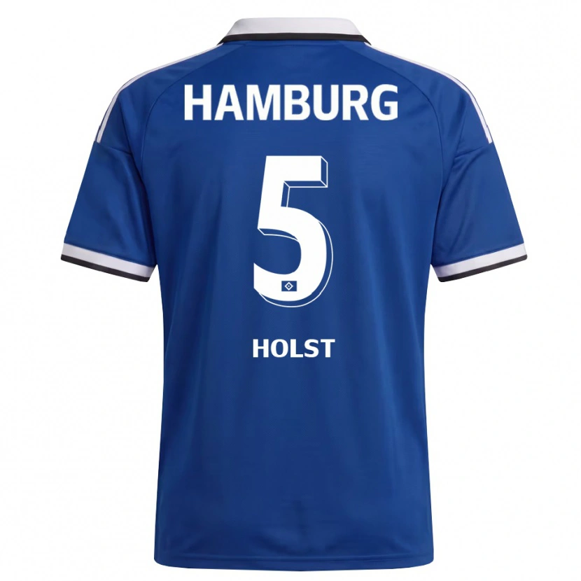 Danxen Dames Evelyn Holst #5 Wit Blauw Uitshirt Uittenue 2026/27 T-Shirt