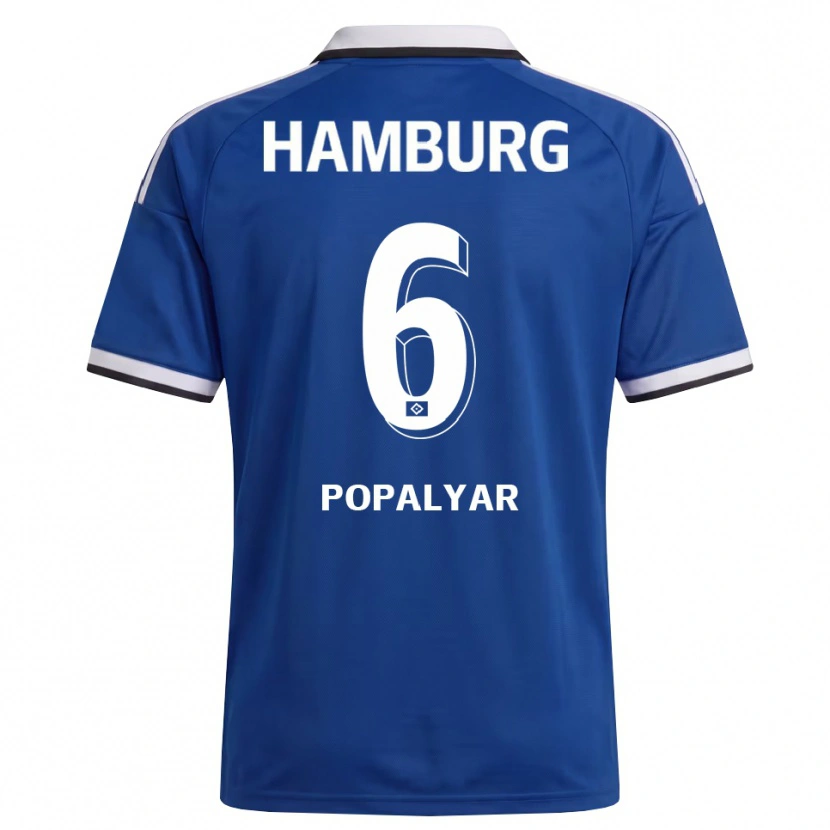 Danxen Dames Omer Popalyar #6 Wit Blauw Uitshirt Uittenue 2026/27 T-Shirt