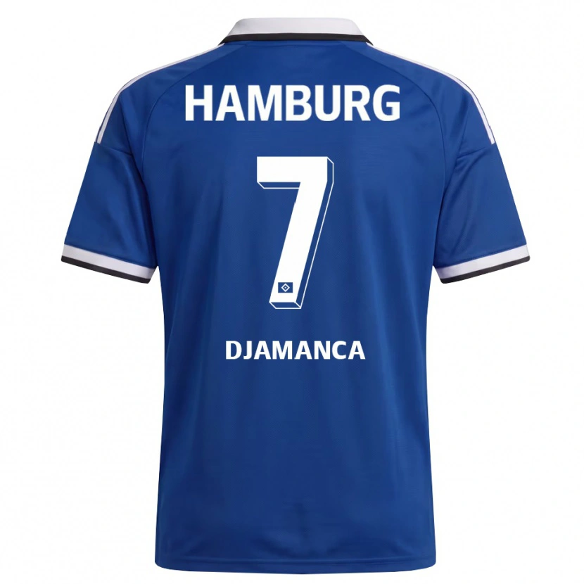 Danxen Dames Ismaila Djamanca #7 Wit Blauw Uitshirt Uittenue 2026/27 T-Shirt