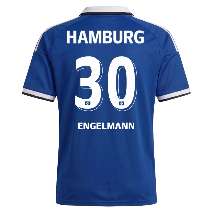 Danxen Dames Timon Engelmann #30 Wit Blauw Uitshirt Uittenue 2026/27 T-Shirt