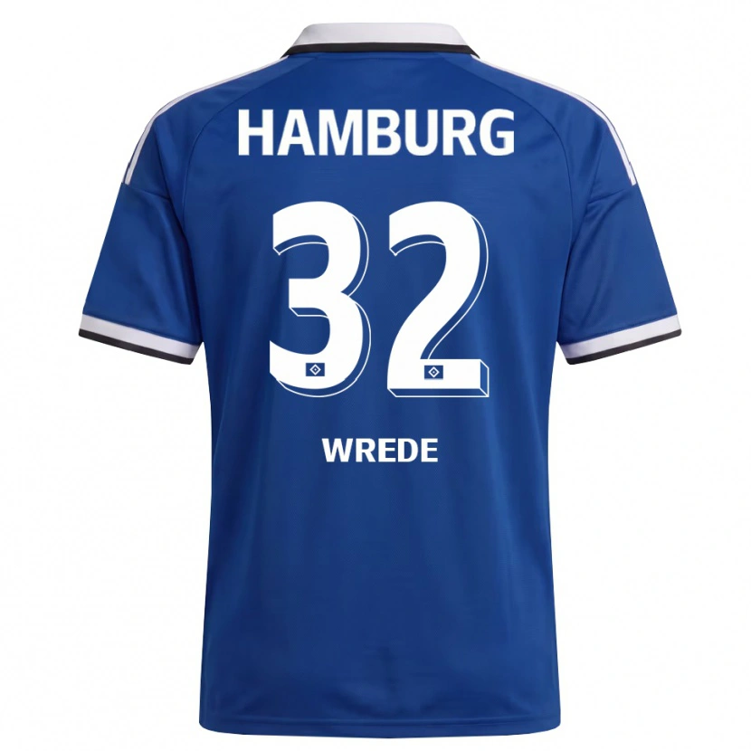 Danxen Dames Lotta Wrede #32 Wit Blauw Uitshirt Uittenue 2026/27 T-Shirt