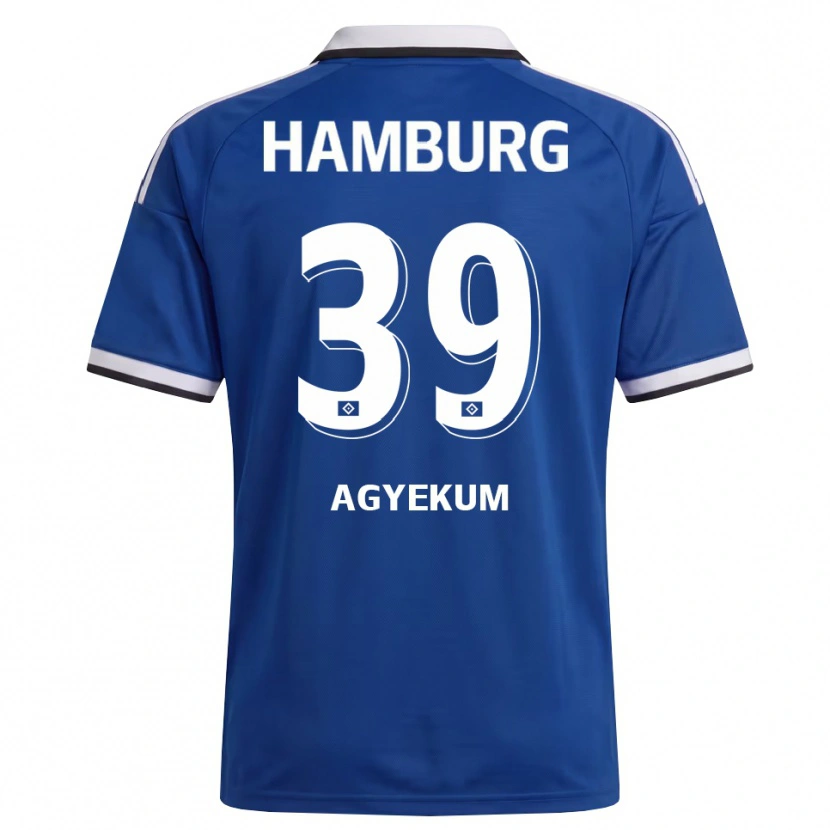 Danxen Dames Joel Agyekum #39 Wit Blauw Uitshirt Uittenue 2026/27 T-Shirt