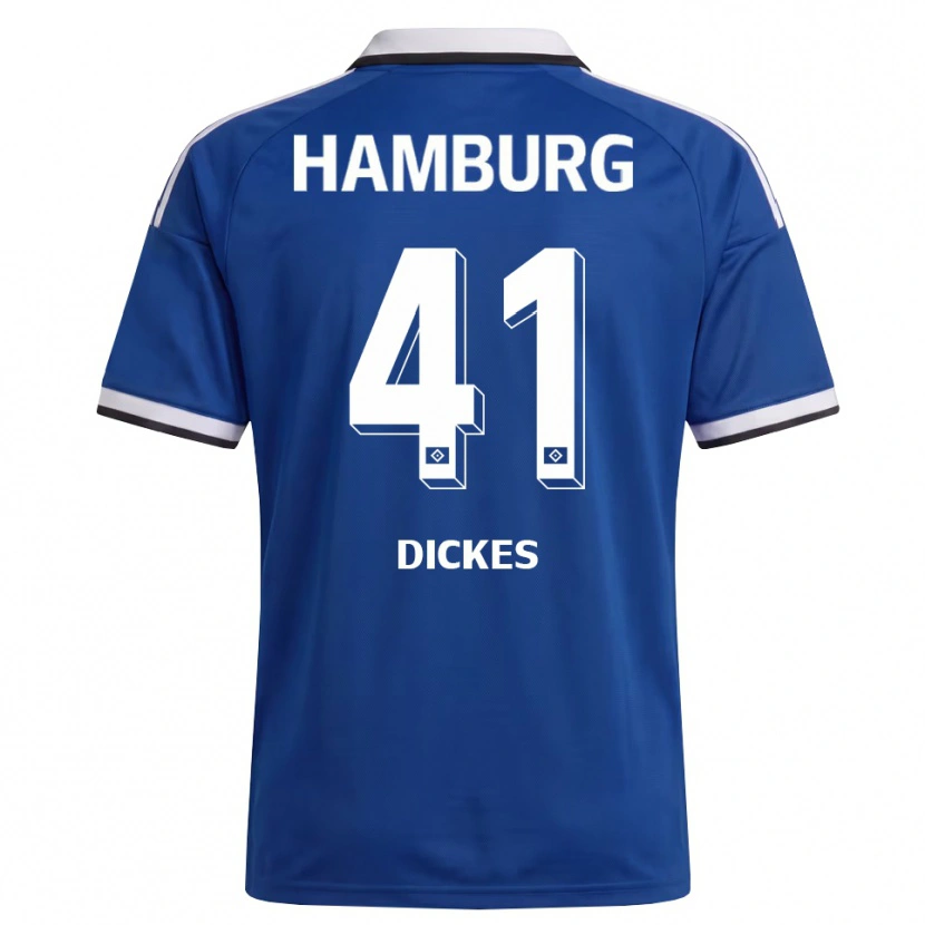 Danxen Dames Fernando Dickes #41 Wit Blauw Uitshirt Uittenue 2026/27 T-Shirt