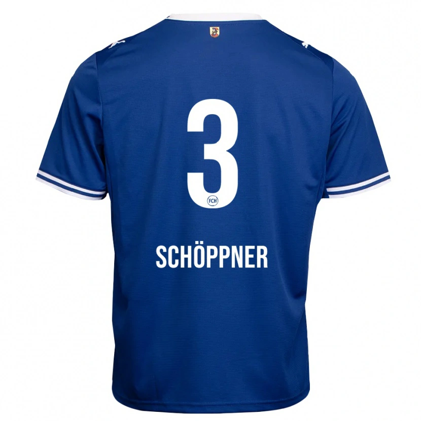 Danxen Dames Jan Schöppner #3 Koninklijk Blauw Wit Uitshirt Uittenue 2026/27 T-Shirt
