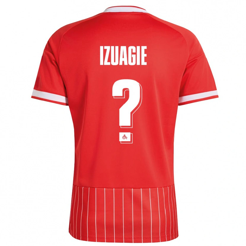 Danxen Dames Isaiah Izuagie #0 Rood Wit Groen Uitshirt Uittenue 2026/27 T-Shirt