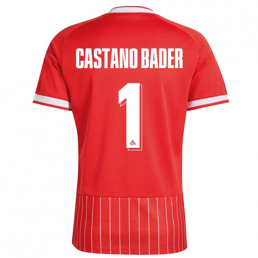 Danxen Dames Simeon Castano Bader #1 Rood Wit Groen Uitshirt Uittenue 2026/27 T-Shirt
