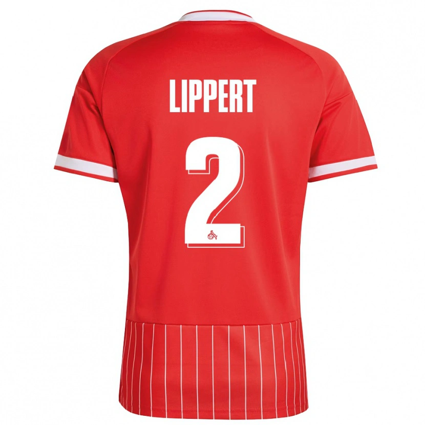 Danxen Dames Max Lippert #2 Rood Wit Groen Uitshirt Uittenue 2026/27 T-Shirt