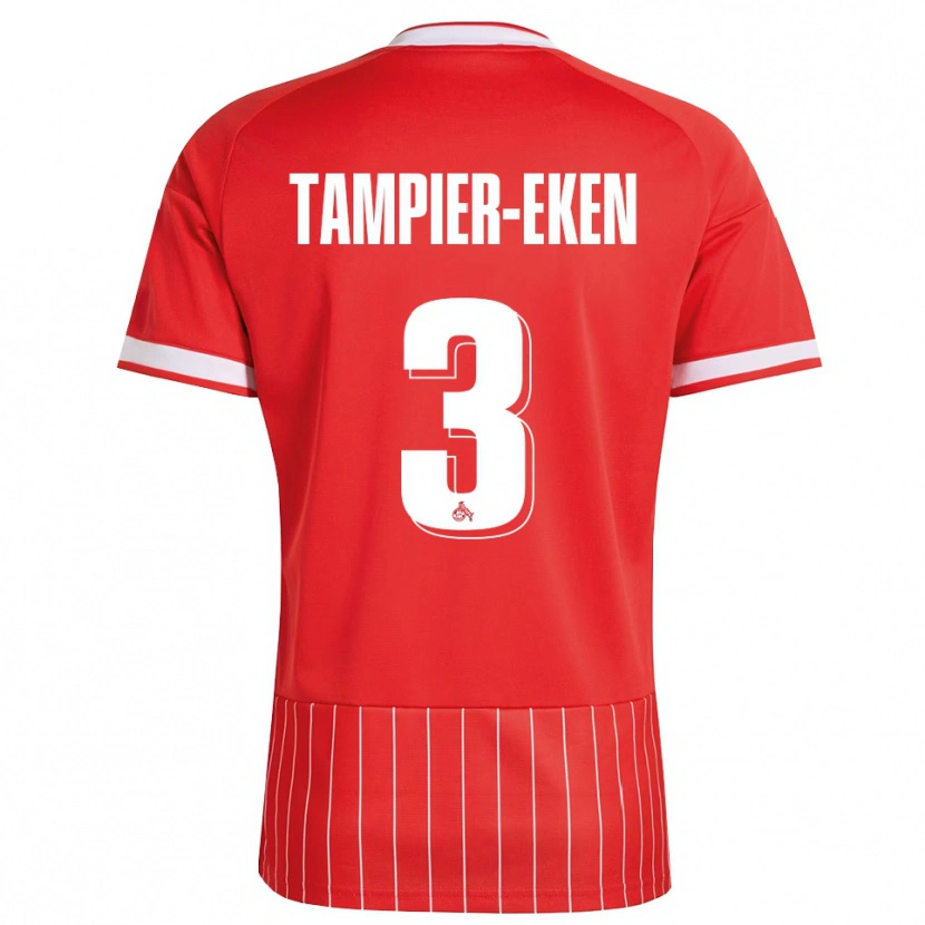Danxen Dames Pierre Tampier-Eken #3 Rood Wit Groen Uitshirt Uittenue 2026/27 T-Shirt